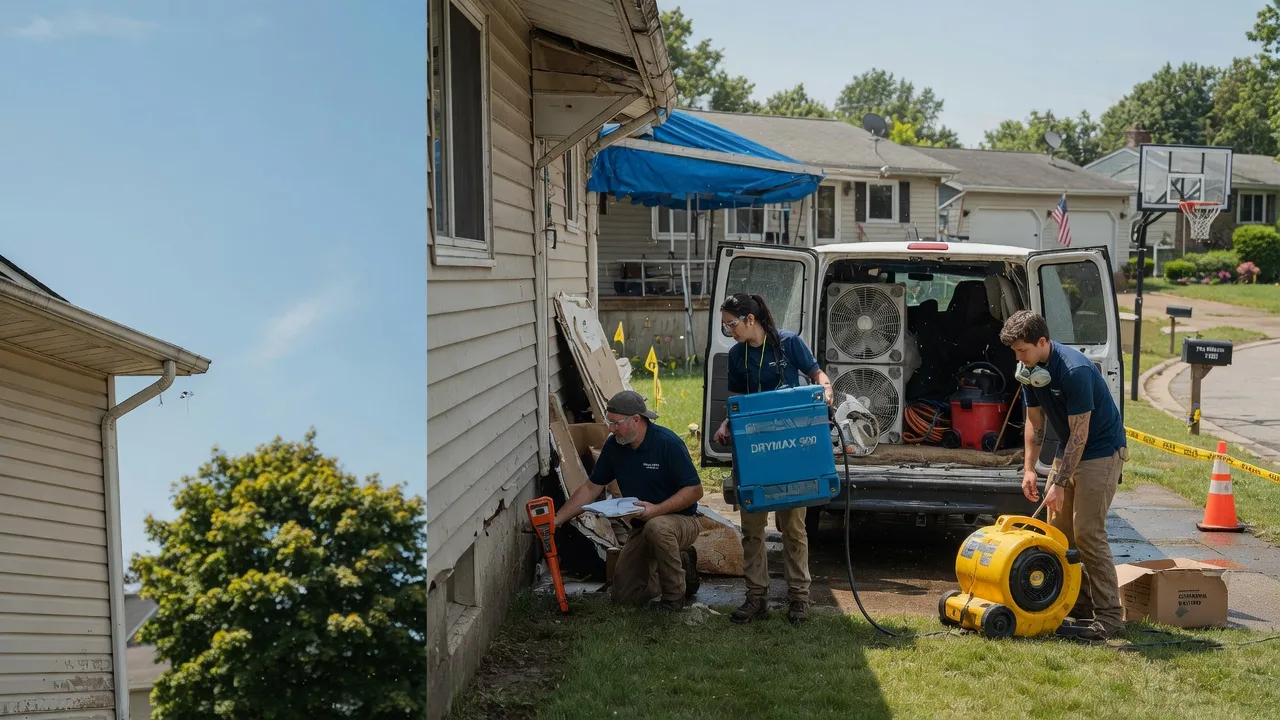 Ceiling Leak Cleanup in Reading, PA near me